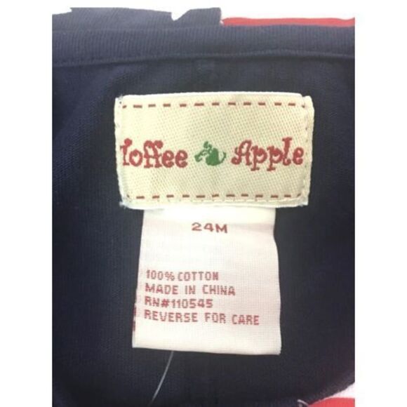 Toffee Apple Clothing Stars & Stripes Romper Outfit Baby Girl Size  18-24M NWT - Picture 4 of 4